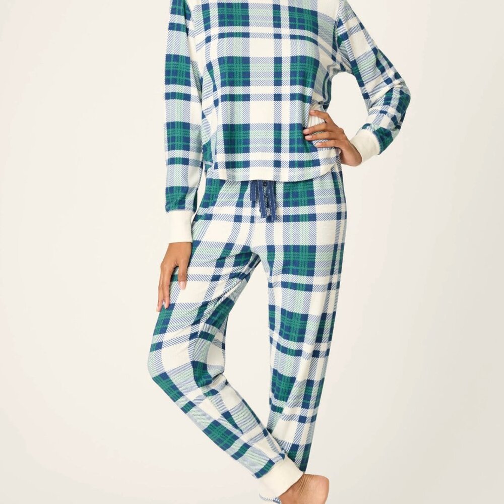 Cozy Life Plaid PJ Set